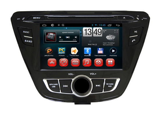 الصين ذو شكل سيارة راديو مجسّم Hyundai DVD لاعب Elantra 2014 gps iPod SWC آلة تصوير مدخل المزود
