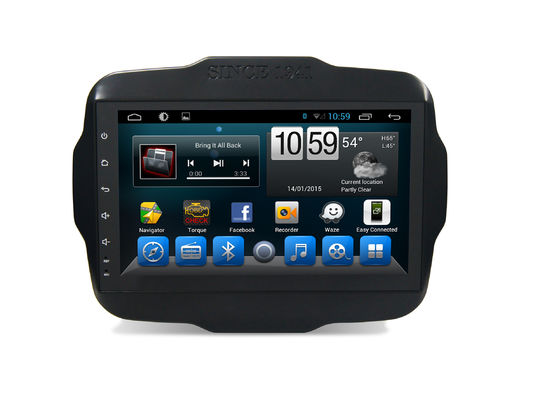 الصين 4G SIM DSP نظام ملاحة GPS للسيارة 9 بوصة Jeep Renegade Android Bluetooth Support المزود